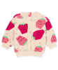 avertissement de sécurité important : sweatshirt bébé Denny fraises dans les tailles 62 à 98